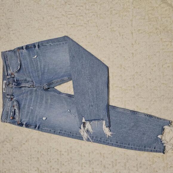 Zara Denim - Zara Ripped Skinny Leg Jeans 8